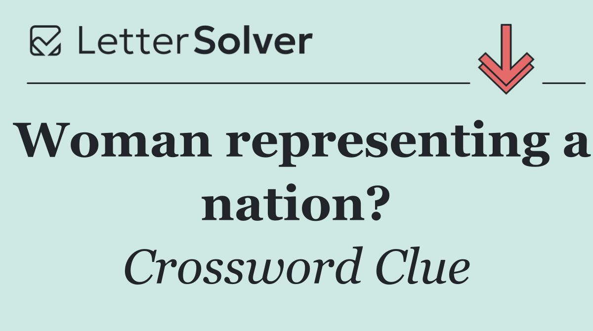 Woman representing a nation?