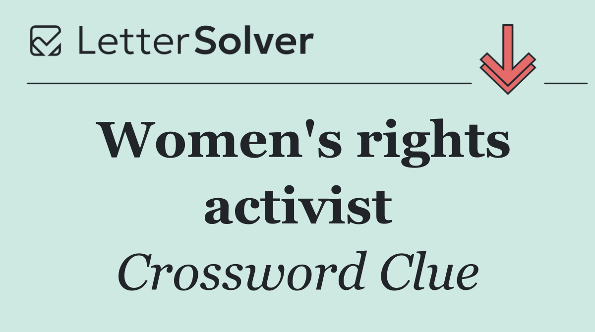 Women's rights activist