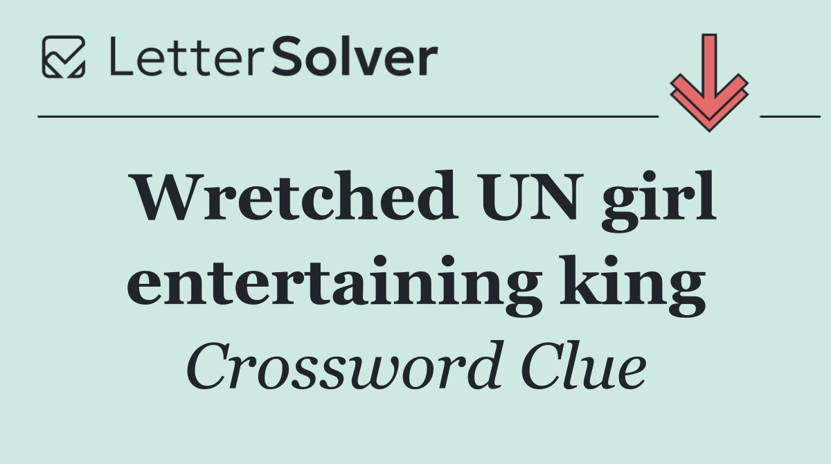 Wretched UN girl entertaining king