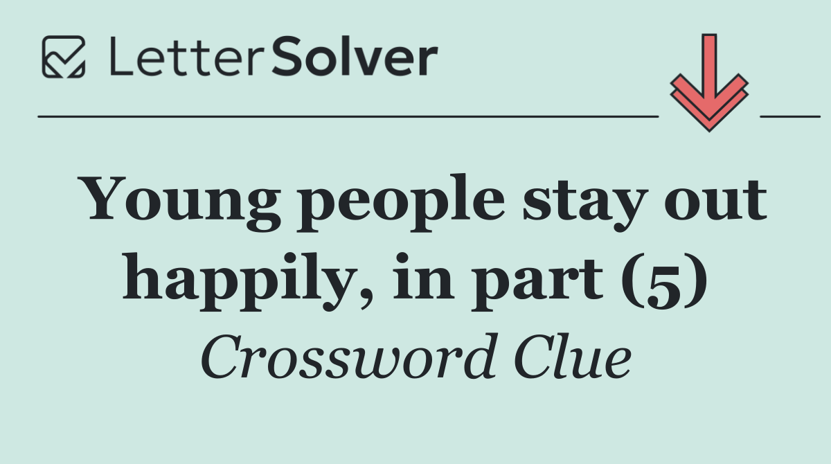 Young people stay out happily, in part (5)