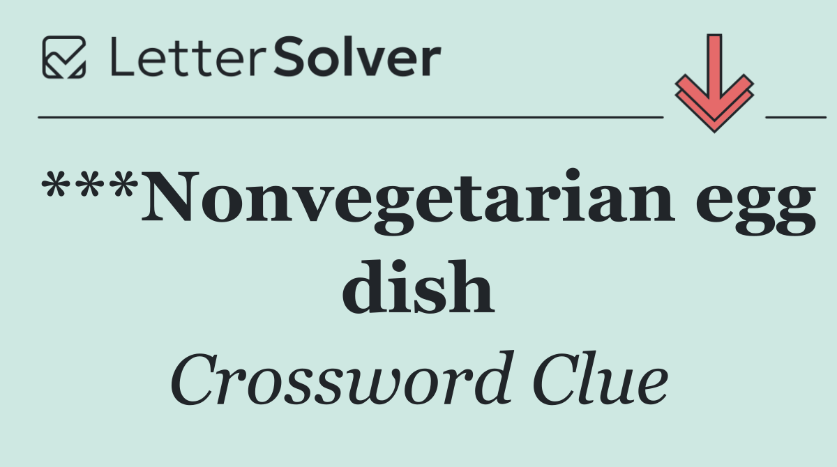 ***Nonvegetarian egg dish