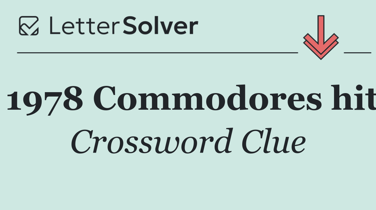 1978 Commodores hit