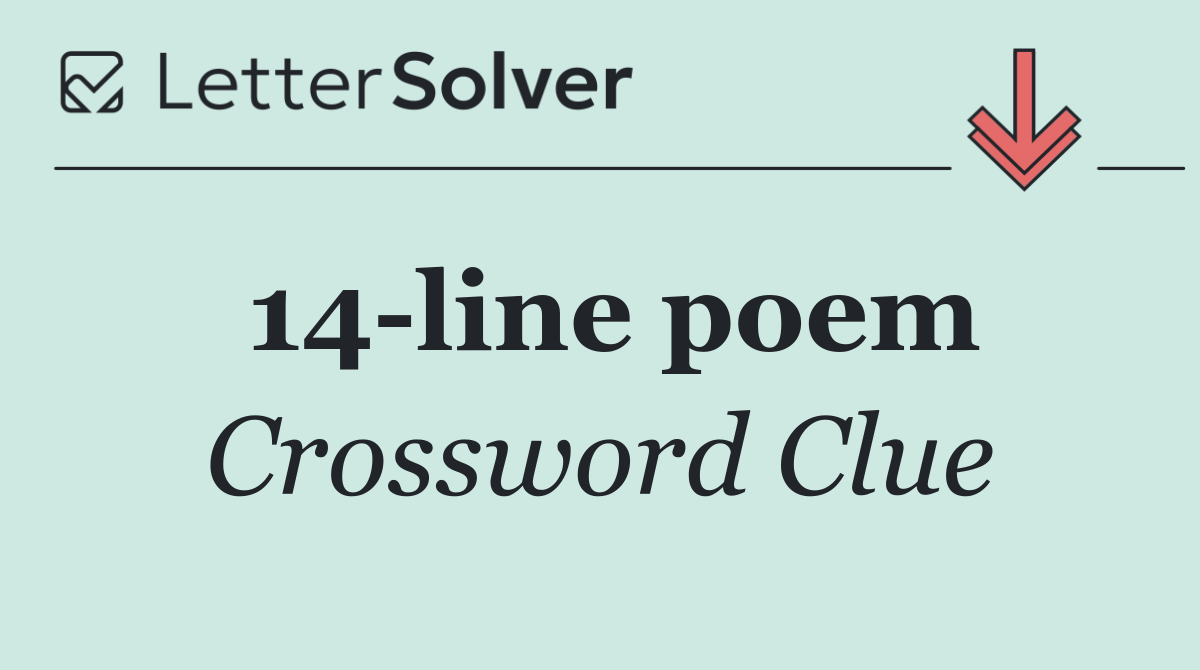 14 line poem