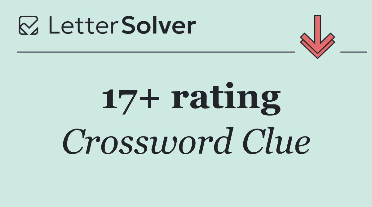 17+ rating