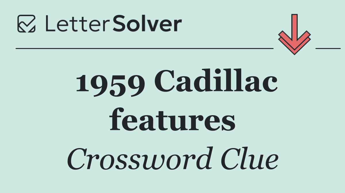 1959 Cadillac features
