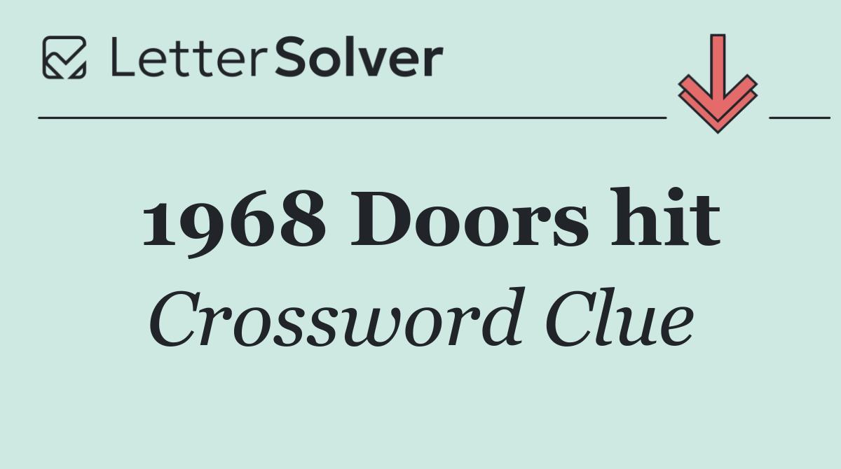 1968 Doors hit