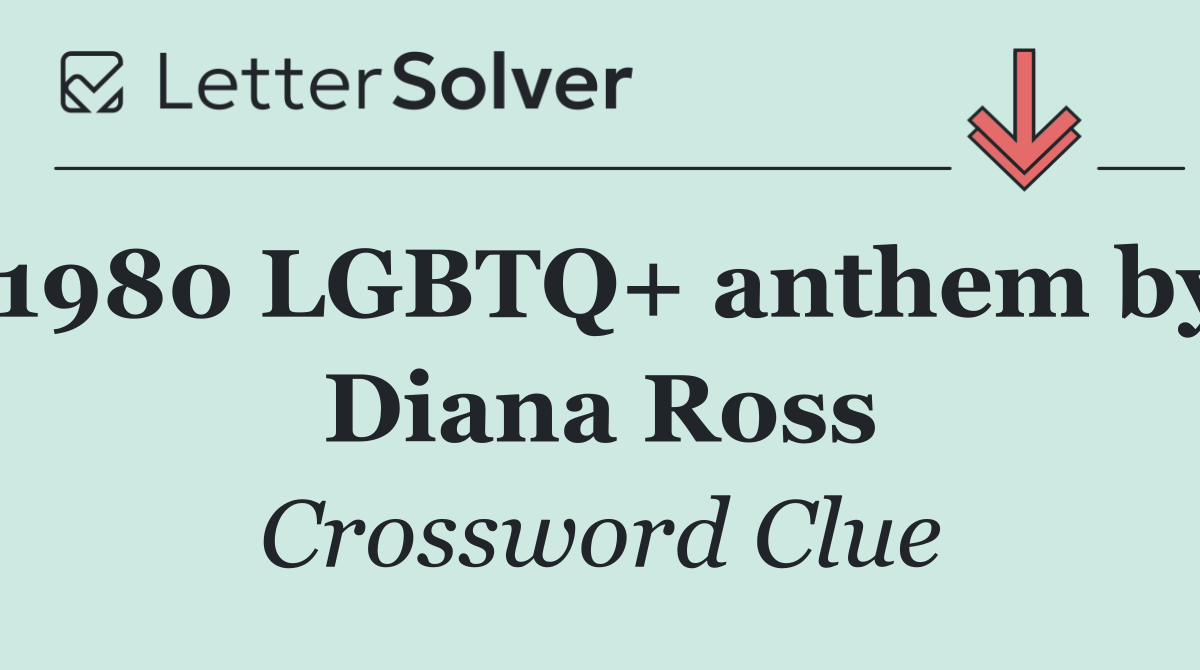 1980 LGBTQ+ anthem by Diana Ross