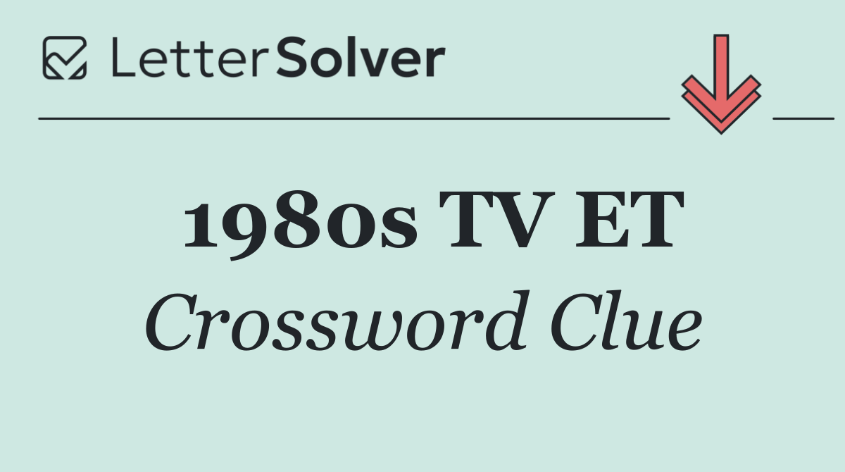 1980s TV ET
