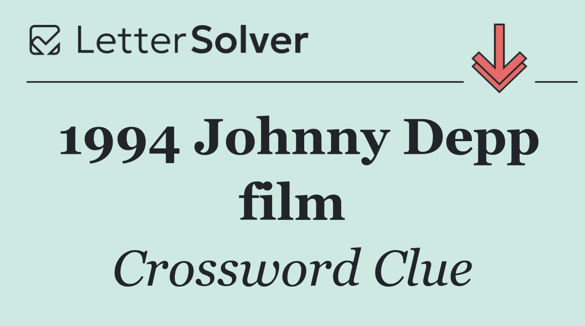 1994 Johnny Depp film