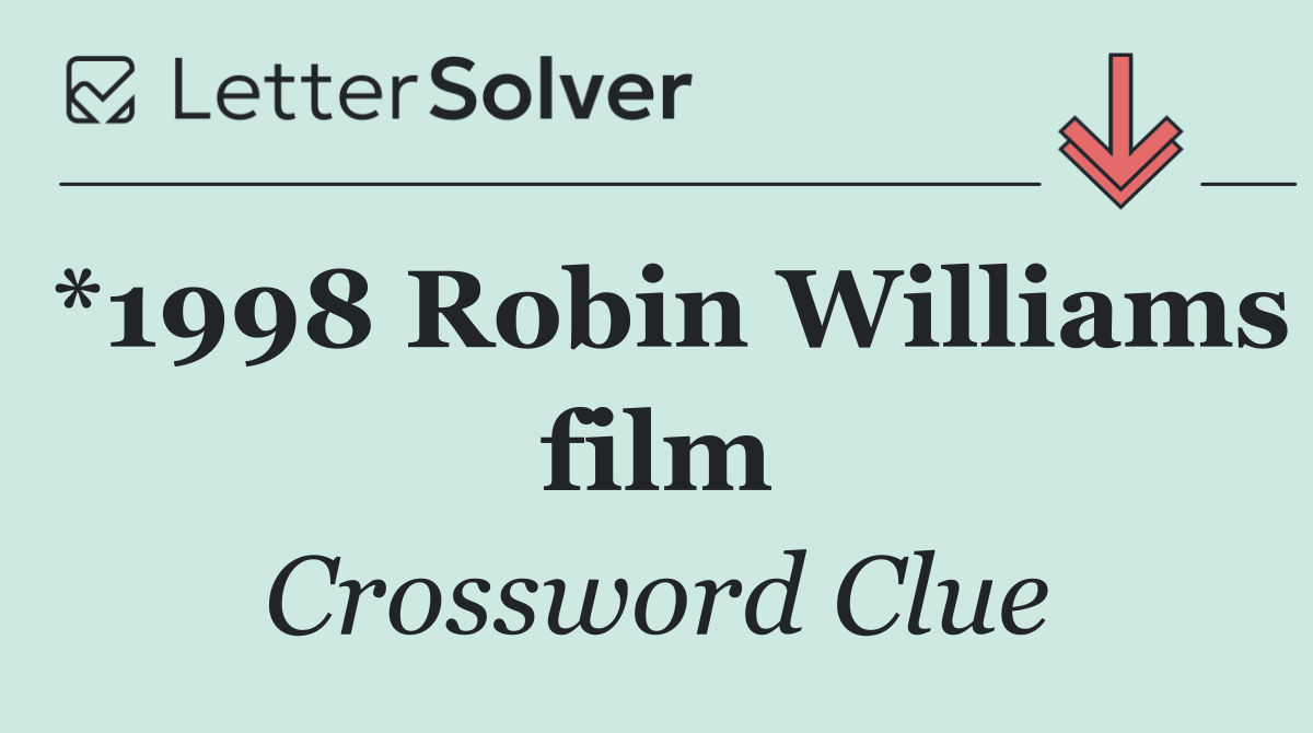 *1998 Robin Williams film