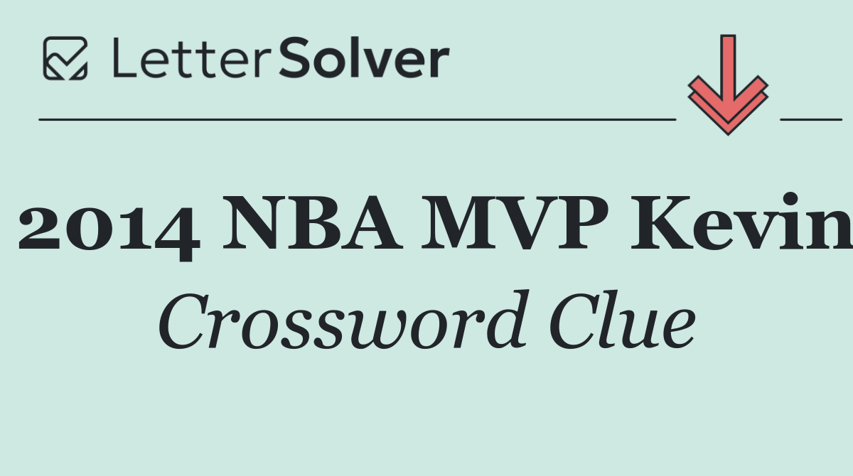 2014 NBA MVP Kevin