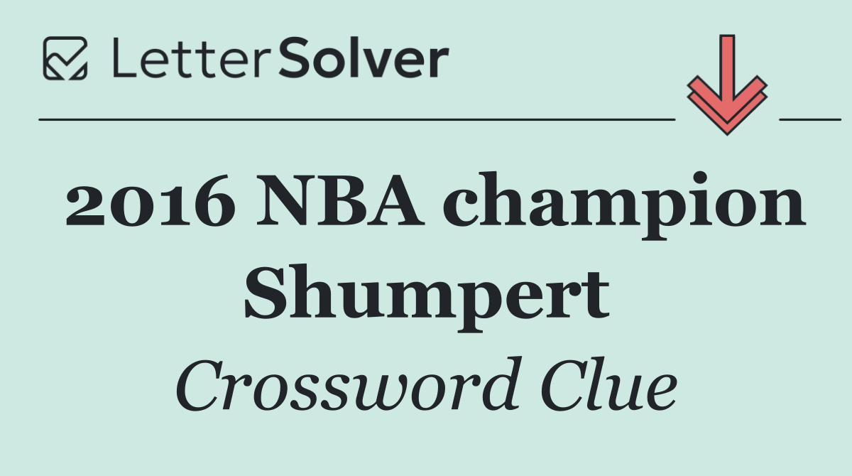 2016 NBA champion Shumpert