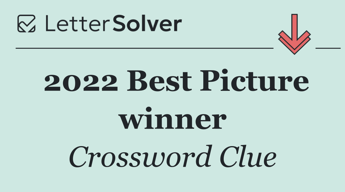 2022 Best Picture winner