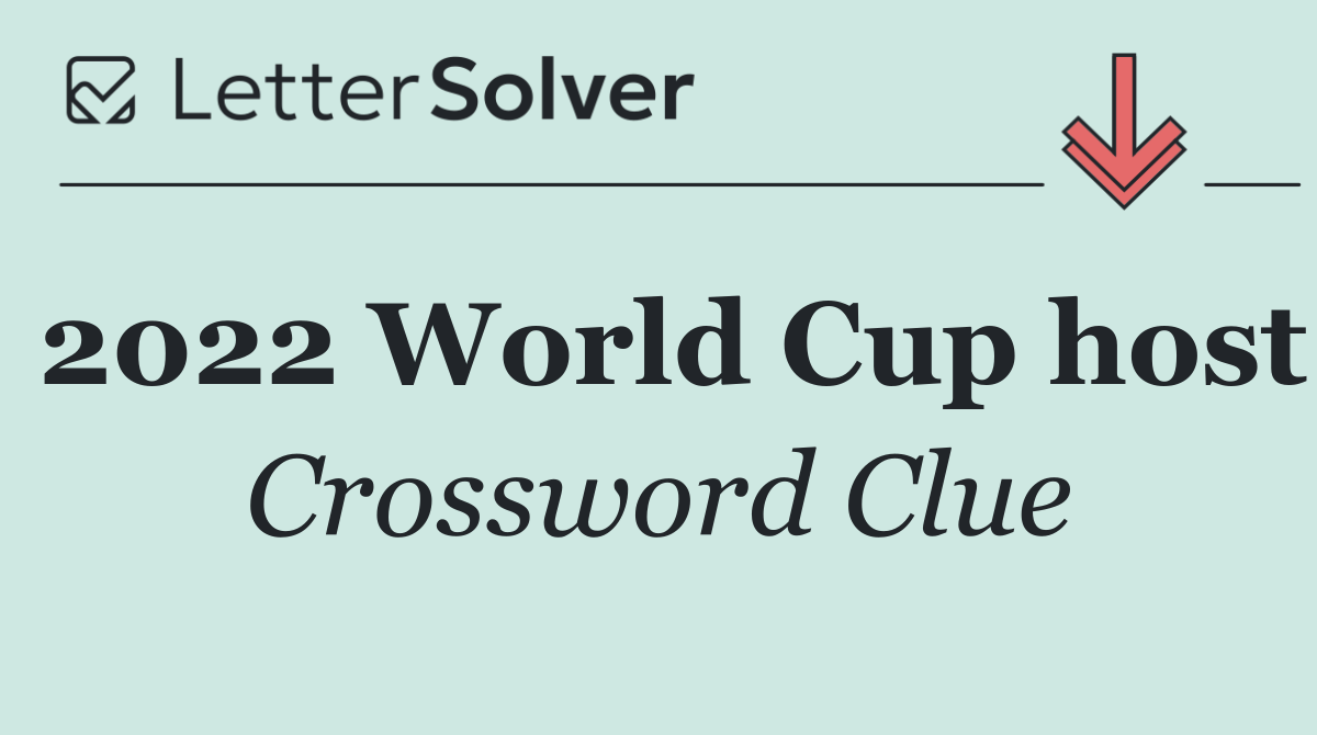 2022 World Cup host