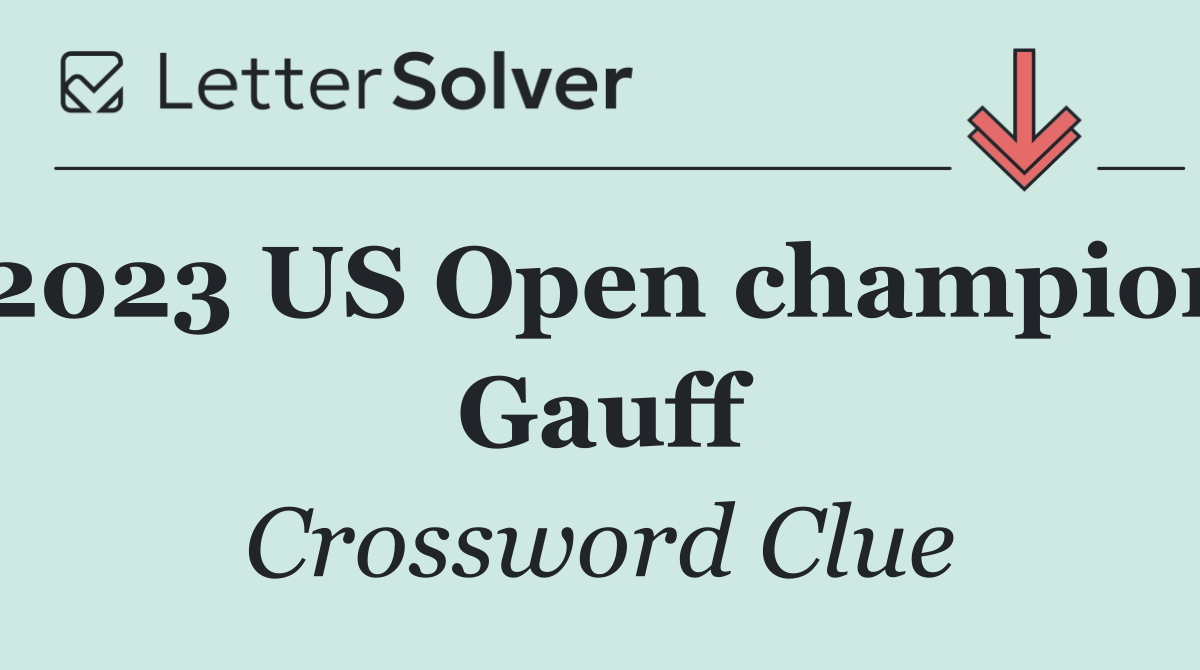 2023 US Open champion Gauff