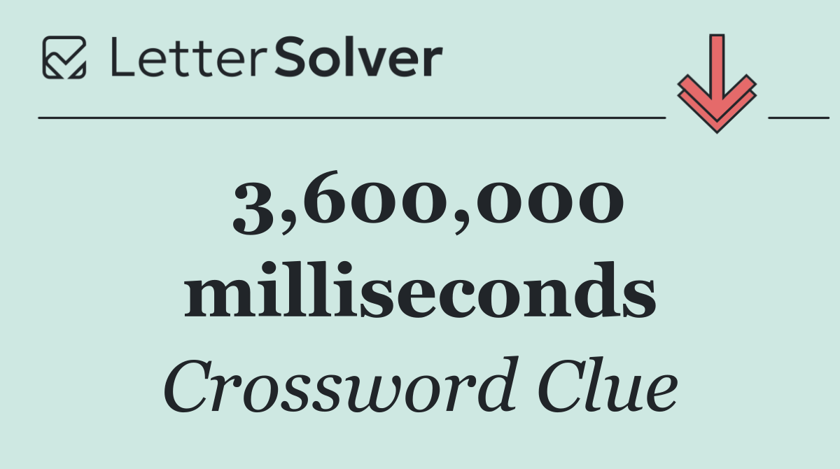 3,600,000 milliseconds