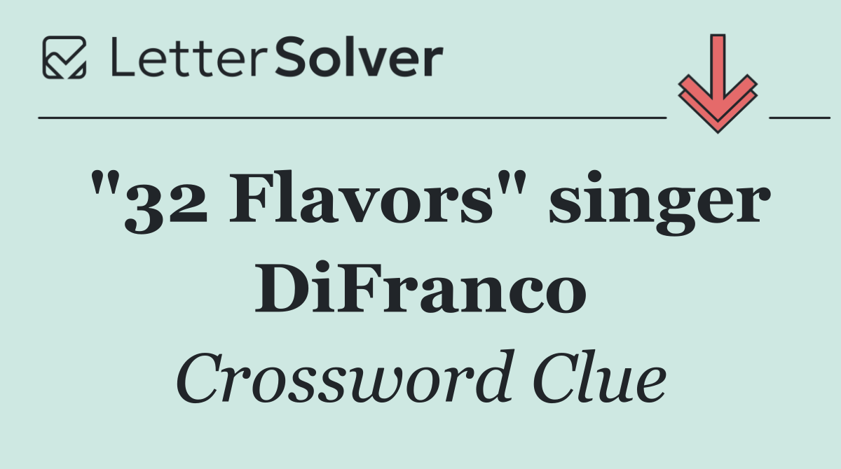 "32 Flavors" singer DiFranco