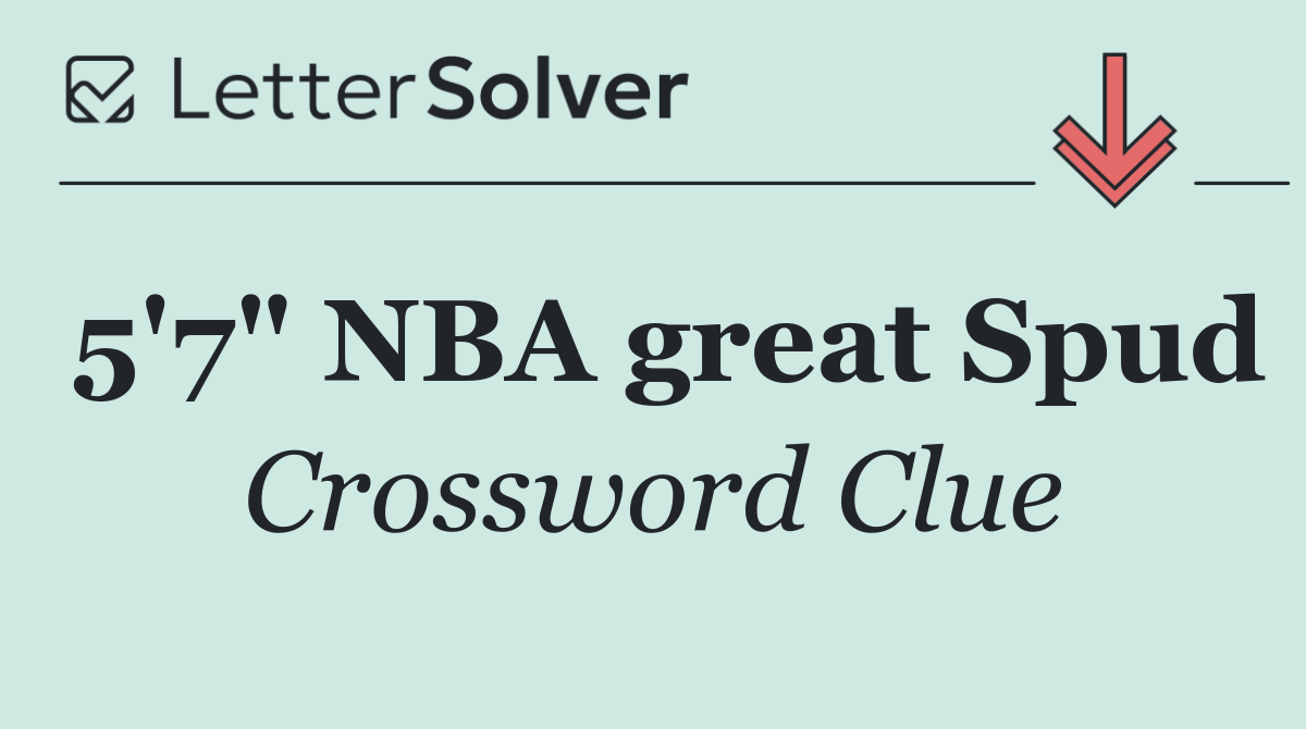 5'7" NBA great Spud