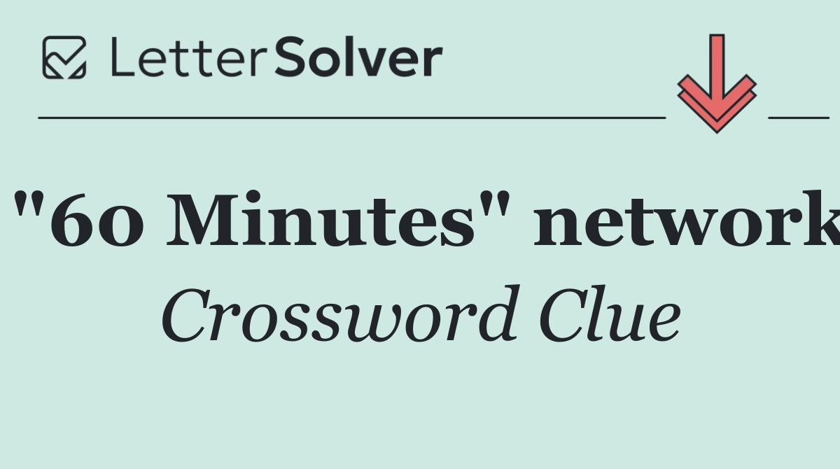"60 Minutes" network