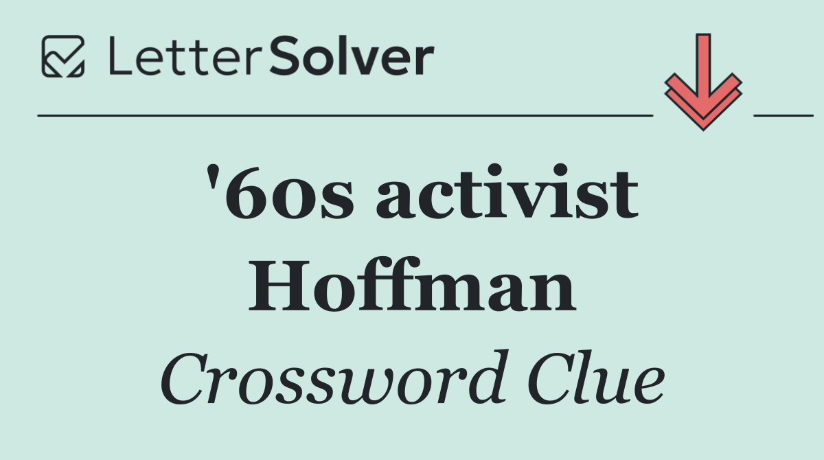 '60s activist Hoffman