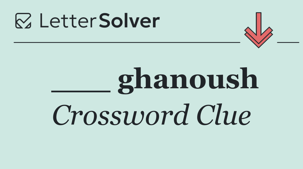 ___ ghanoush