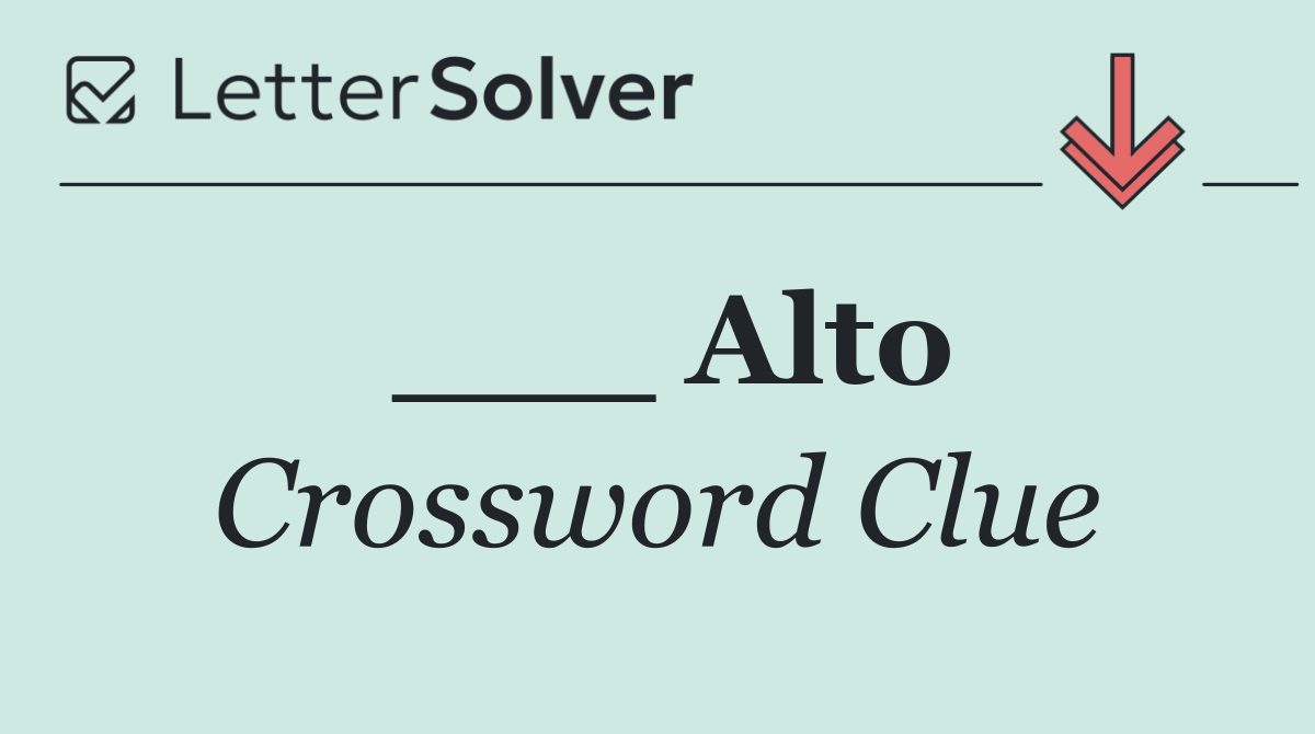 ___ Alto