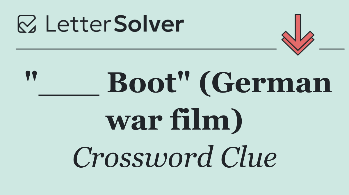 "___ Boot" (German war film)