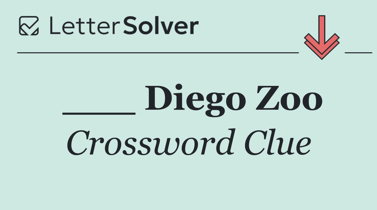 ___ Diego Zoo