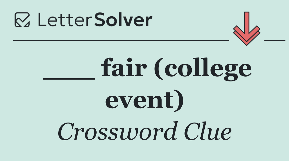___ fair (college event)