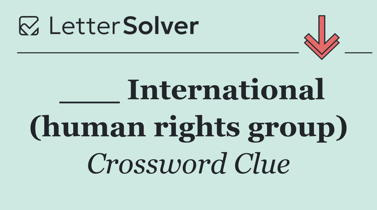 ___ International (human rights group)