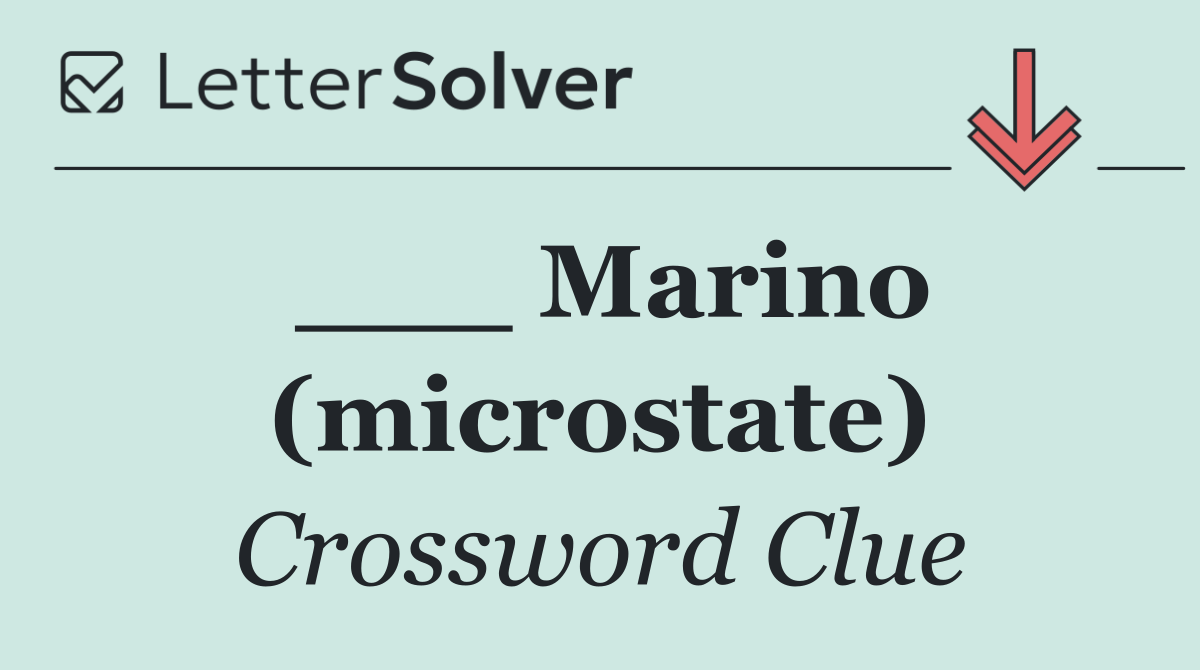 ___ Marino (microstate)