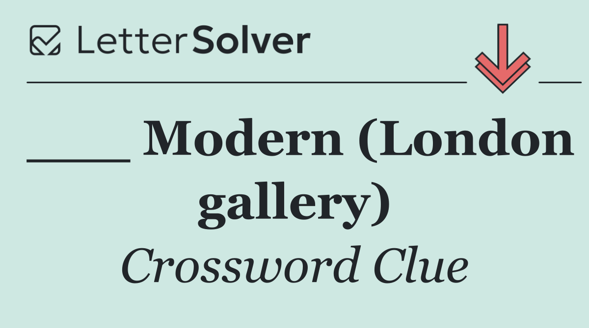 ___ Modern (London gallery)