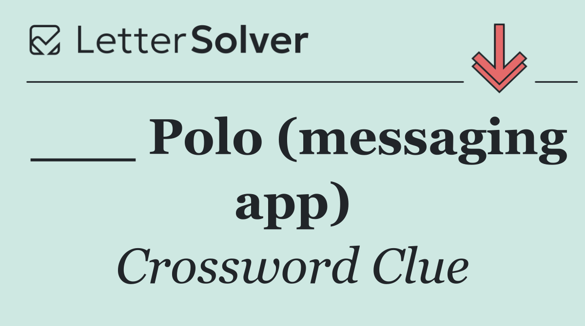 ___ Polo (messaging app)