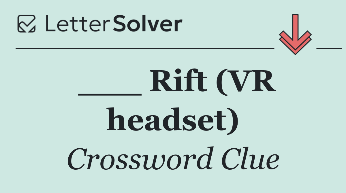 ___ Rift (VR headset)