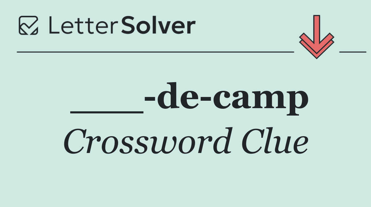 ___ de camp