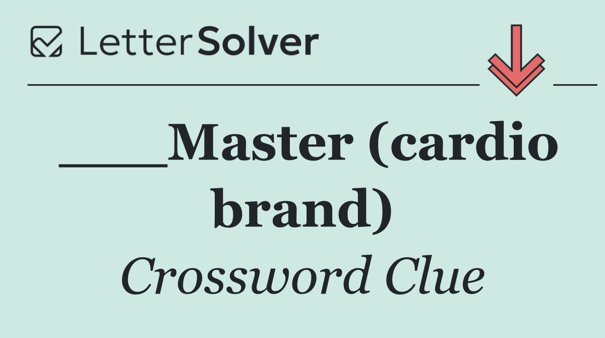 ___Master (cardio brand)