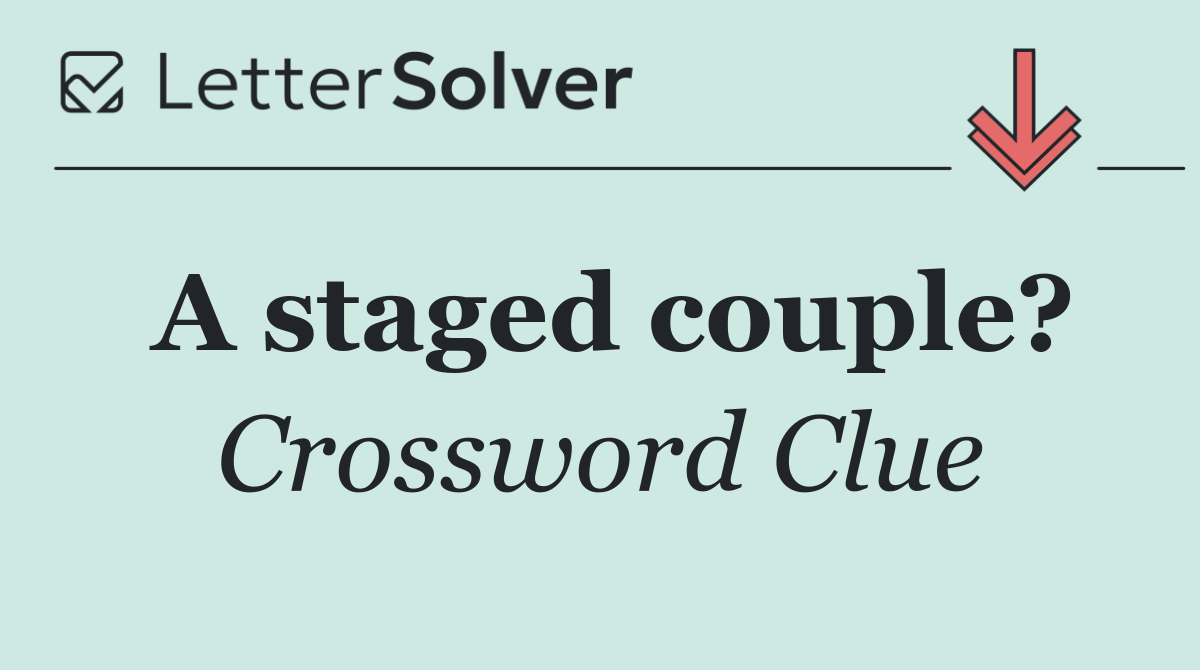 A staged couple?