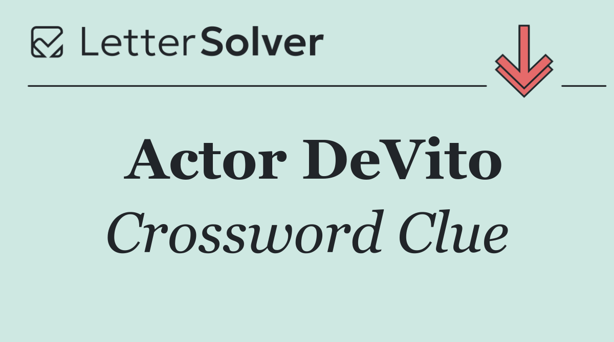 Actor DeVito