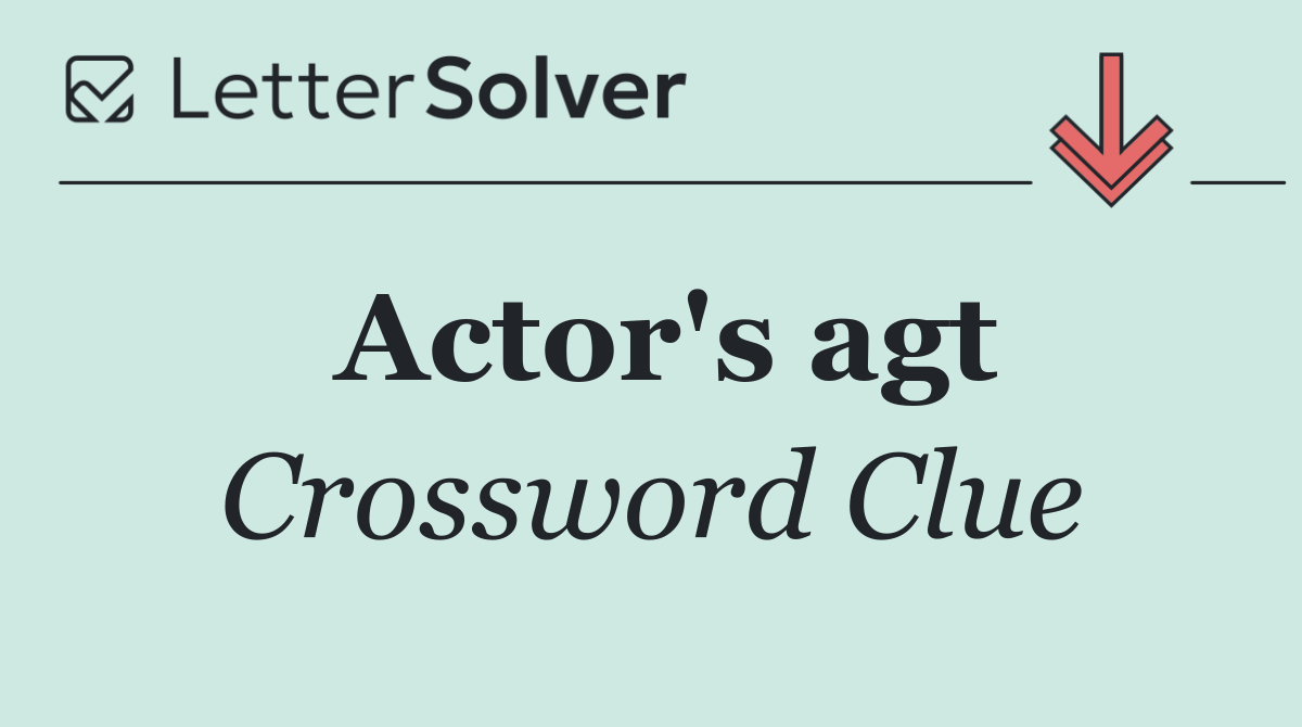 Actor's agt