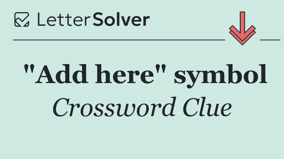 "Add here" symbol