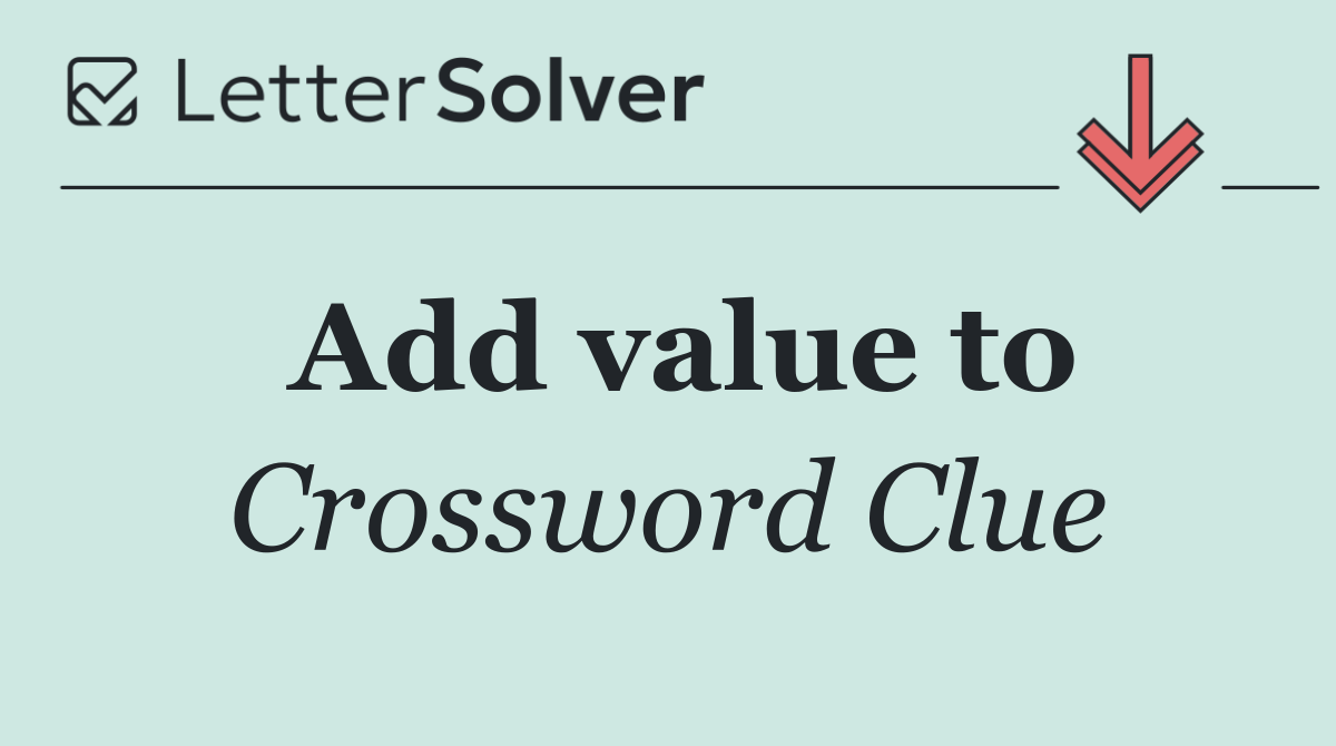 Add value to