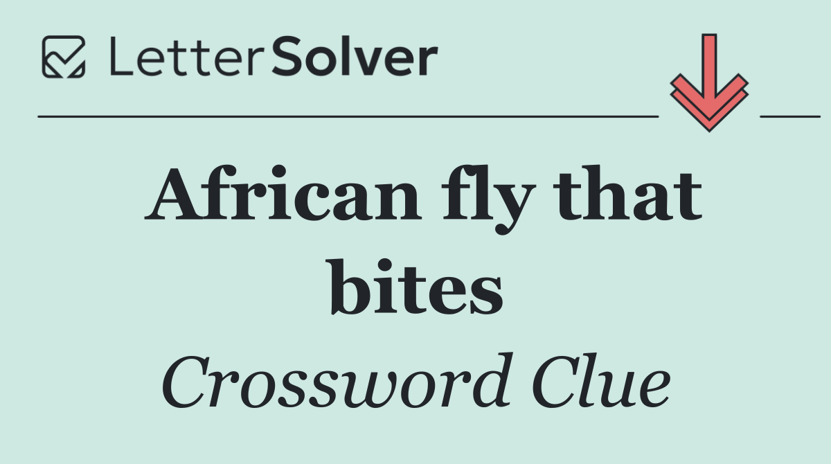 African fly that bites