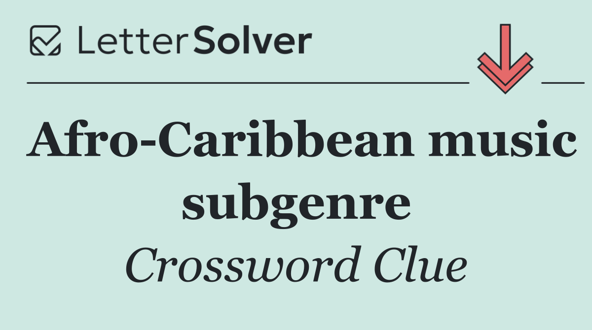Afro Caribbean music subgenre