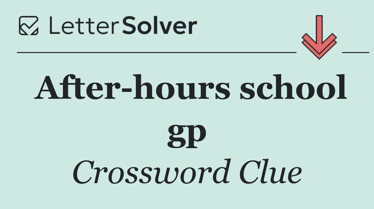 After hours school gp