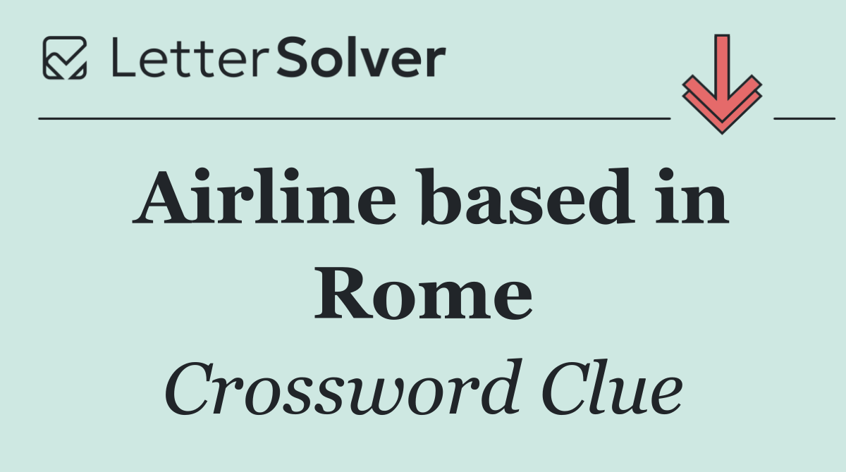 Airline based in Rome