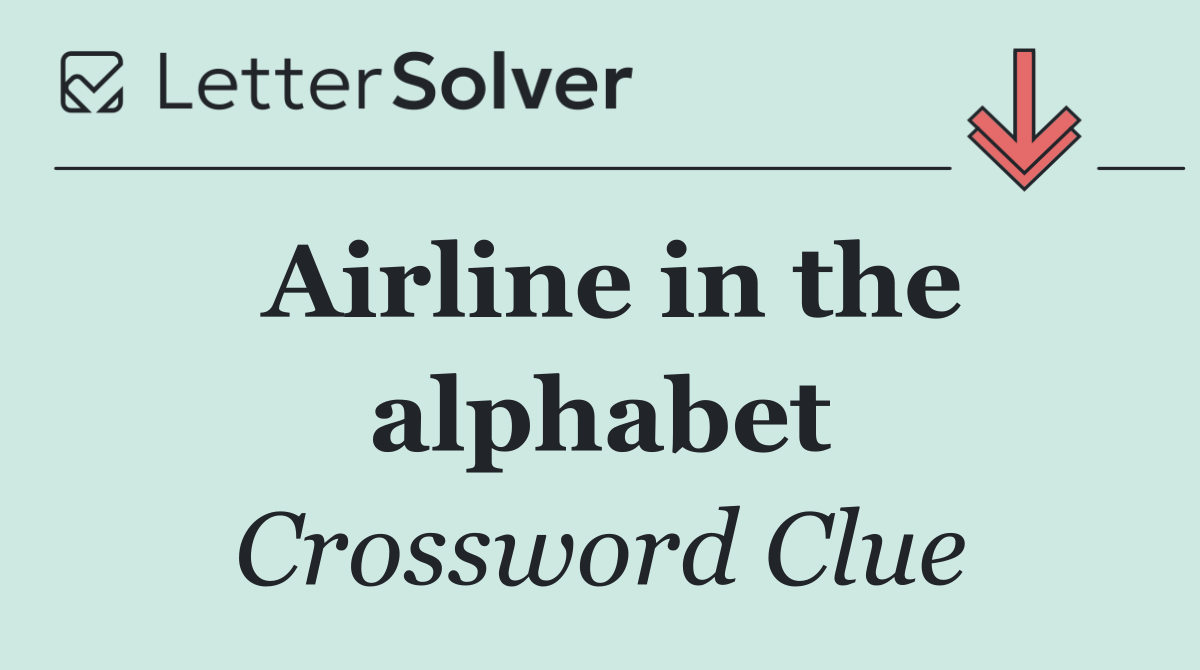 Airline in the alphabet
