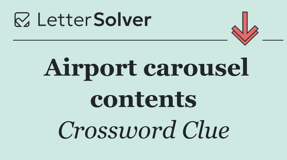 Airport carousel contents