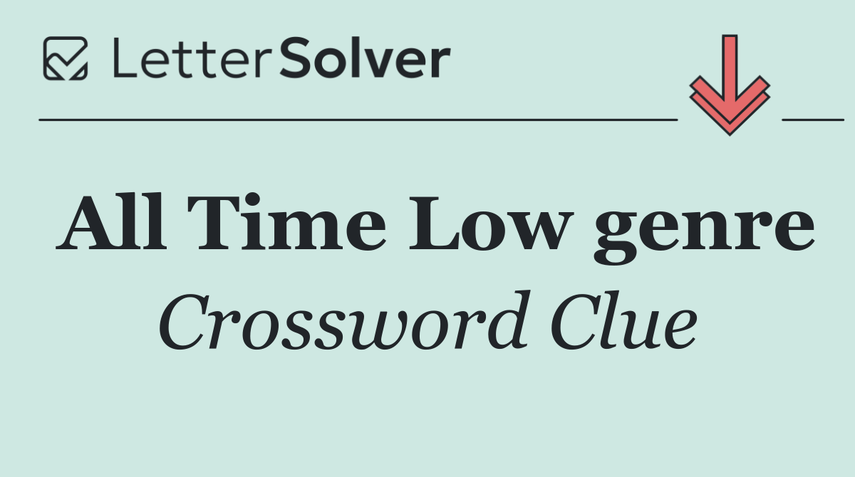 All Time Low genre
