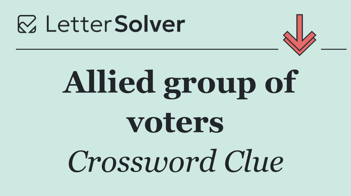 Allied group of voters
