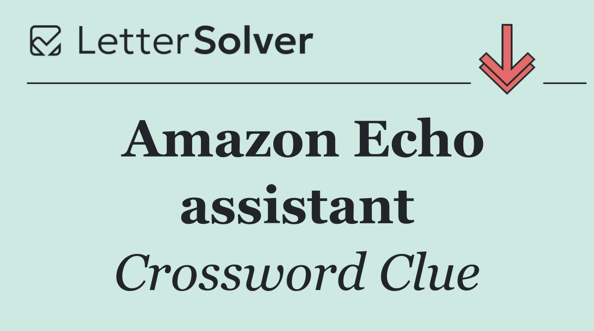 Amazon Echo assistant